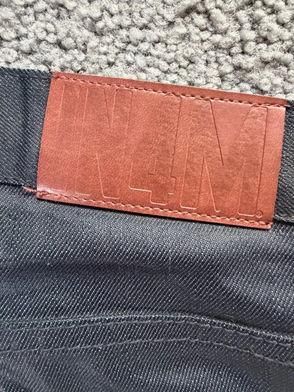 IN4MA-TION - IN4M - Special Waxed Denim Jeans - Men's Sz. 34 Gray - Excel. Cond.